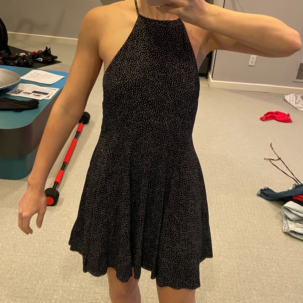 Black Polk dot dress